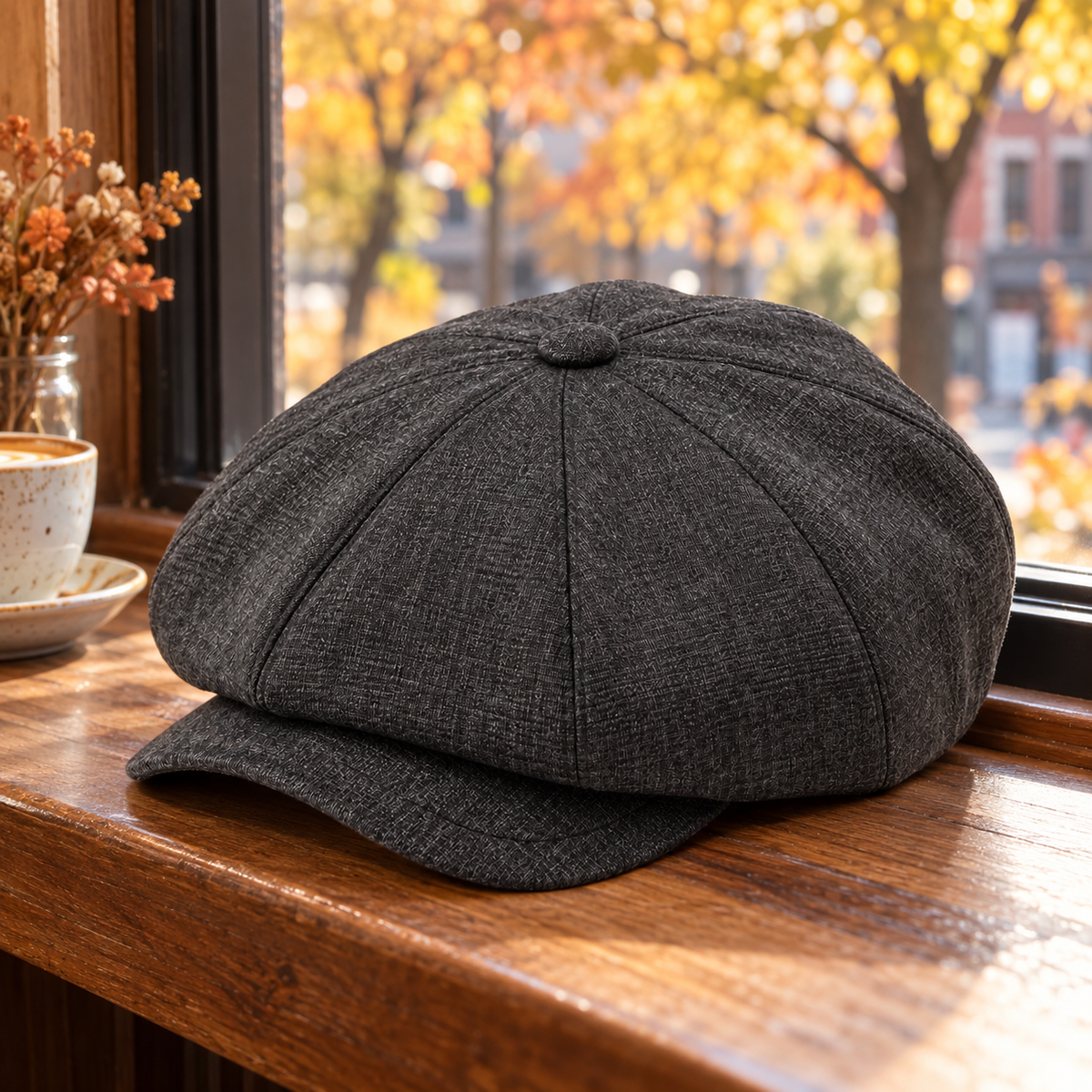 Velunorar Newsboy Cap – Textured Casual Hat for Fall & Transitional Seasons