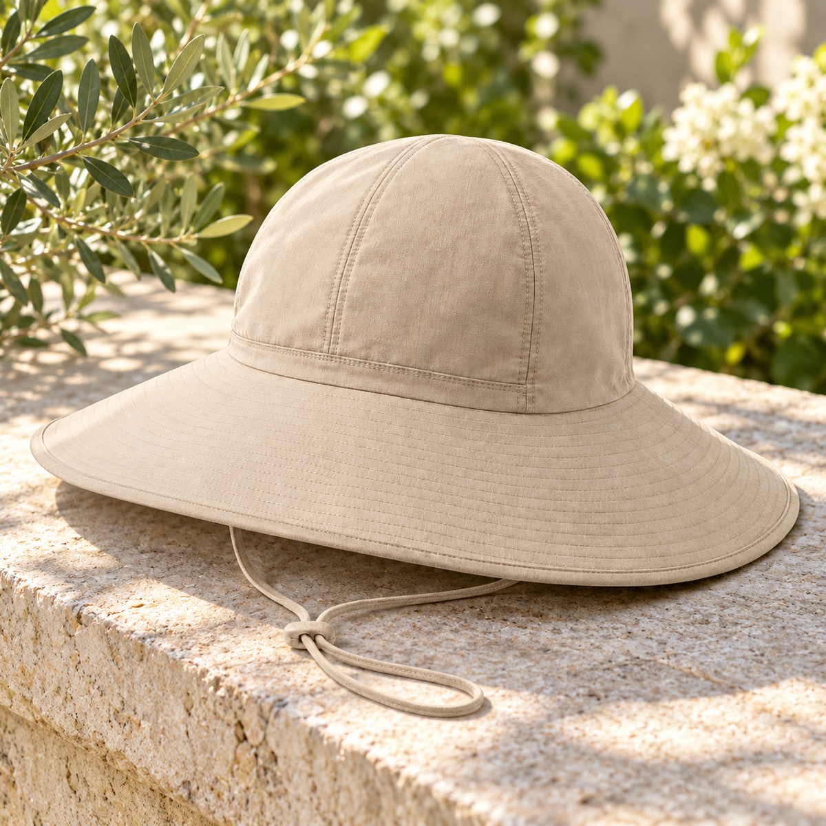 Velunorar Wide Brim Cotton Sun Hat – Adjustable Casual Hat for Spring & Summer