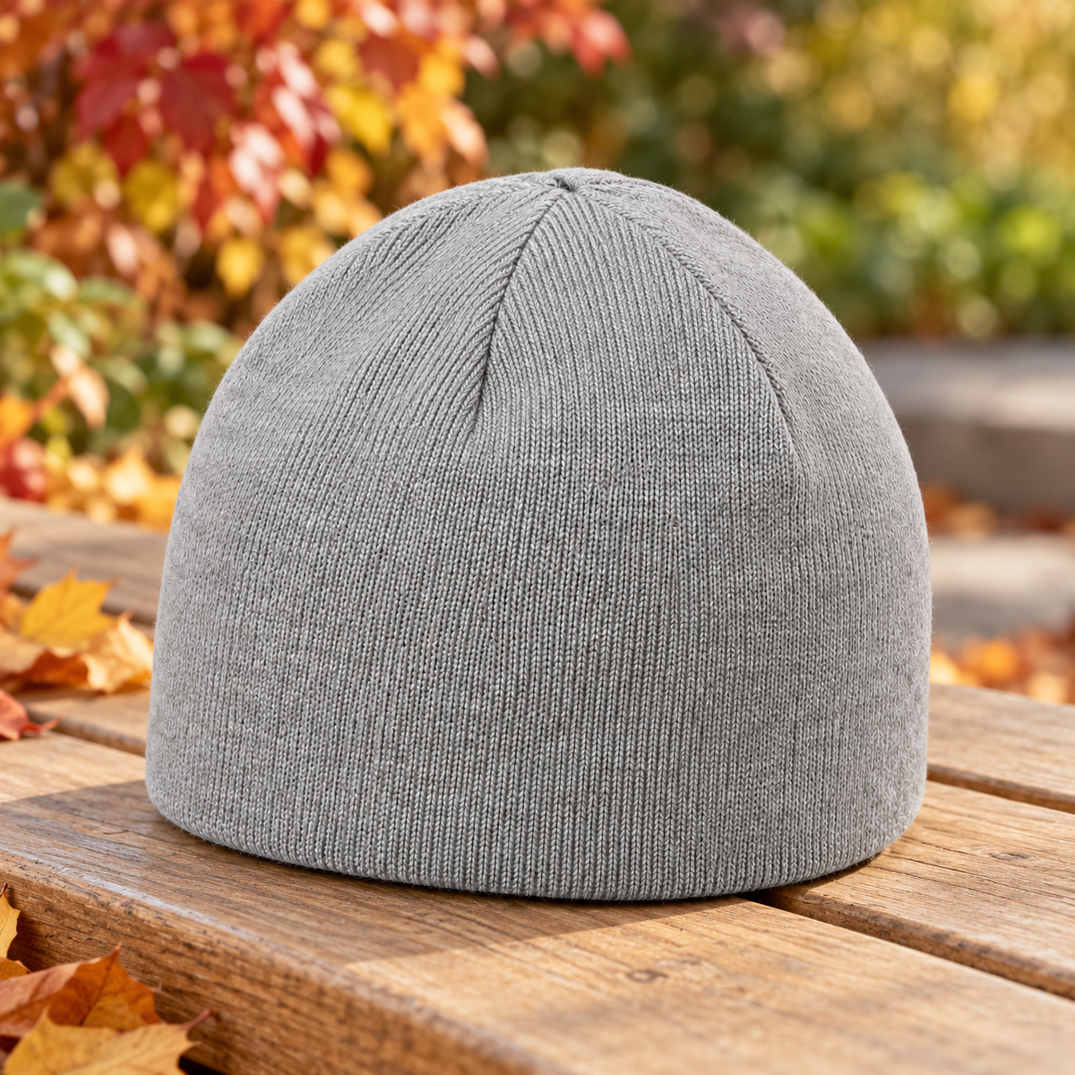 Velunorar Classic Knit Beanie – Textured Casual Hat for Fall & Transitional Seasons