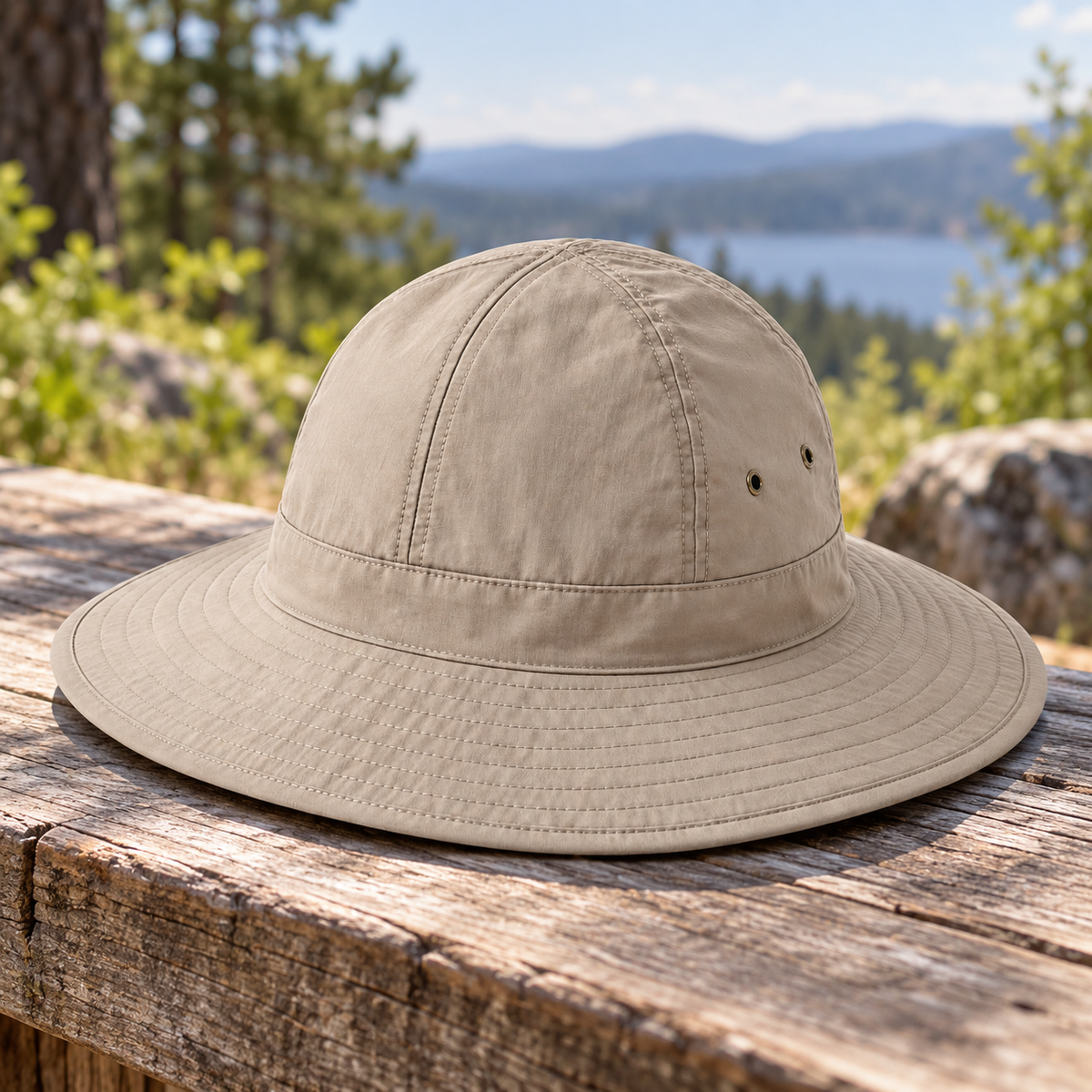 Velunorar Wide Brim Outdoor Hat – Adjustable Casual Hat for Spring & Summer