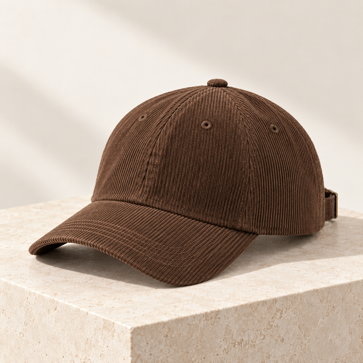 Velunorar Corduroy Baseball Cap – Adjustable Casual Hat for Fall & Transitional Seasons