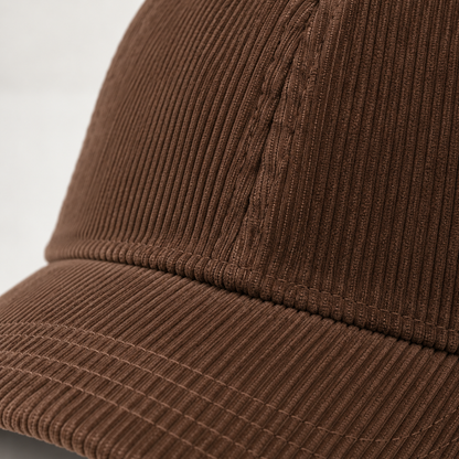Velunorar Corduroy Baseball Cap – Adjustable Casual Hat for Fall & Transitional Seasons