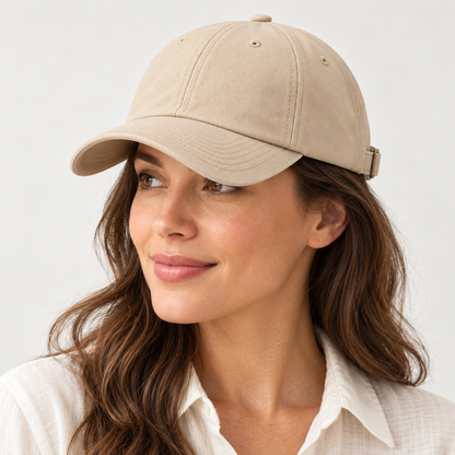 Velunorar Classic Cotton Baseball Cap – Adjustable Everyday Casual Hat for Spring & Summer