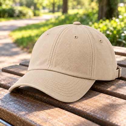 Velunorar Classic Cotton Baseball Cap – Adjustable Everyday Casual Hat for Spring & Summer