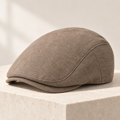 Velunorar Classic Flat Cap – Textured Casual Hat for Fall & Transitional Seasons