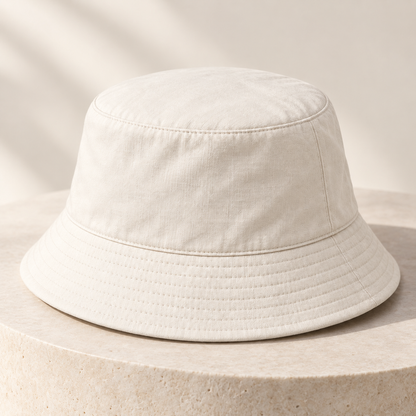 Velunorar Classic Cotton Bucket Hat – Adjustable Casual Hat for Spring & Summer