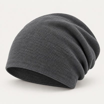 Velunorar Slouchy Knit Beanie – Relaxed Winter Casual Hat with Ribbed Texture