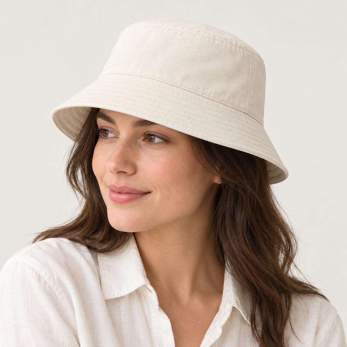 Velunorar Classic Cotton Bucket Hat – Adjustable Casual Hat for Spring & Summer