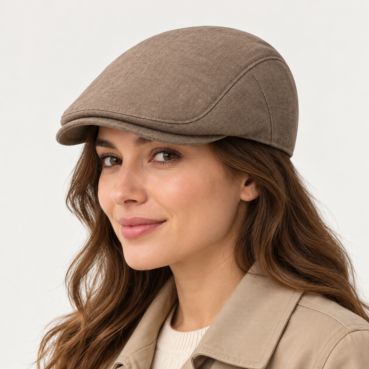 Velunorar Classic Flat Cap – Textured Casual Hat for Fall & Transitional Seasons