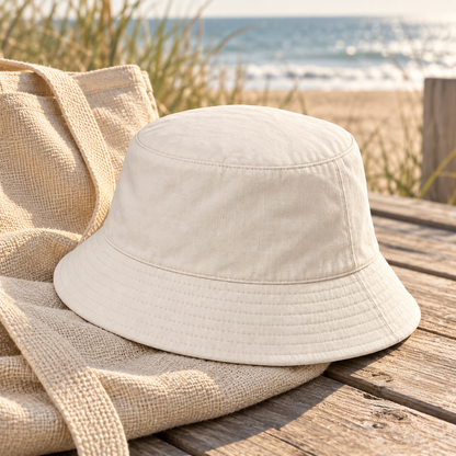 Velunorar Classic Cotton Bucket Hat – Adjustable Casual Hat for Spring & Summer