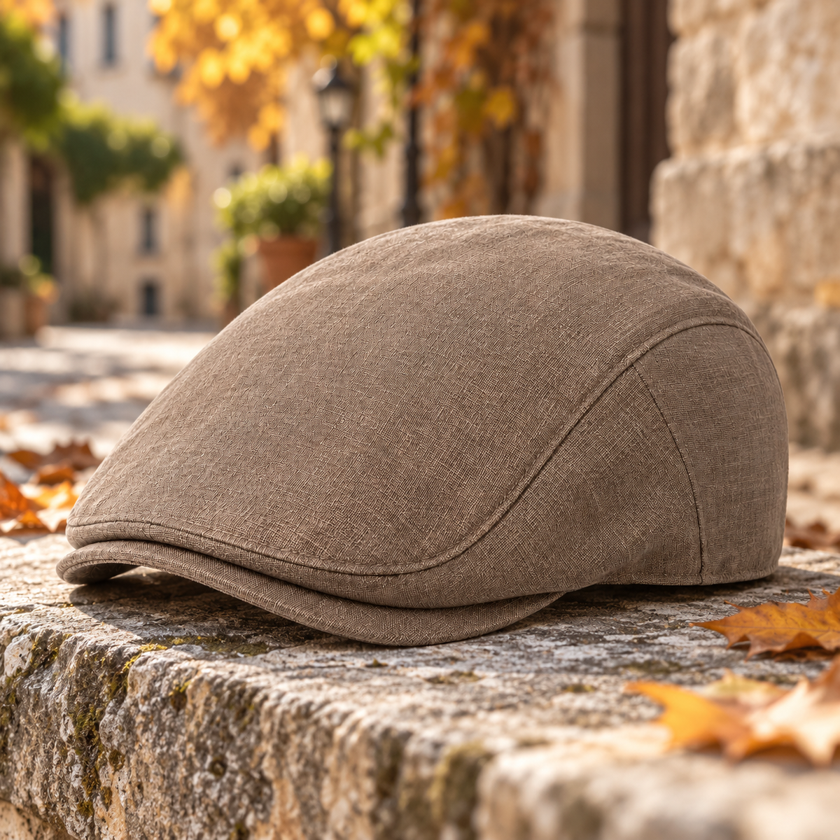 Velunorar Classic Flat Cap – Textured Casual Hat for Fall & Transitional Seasons