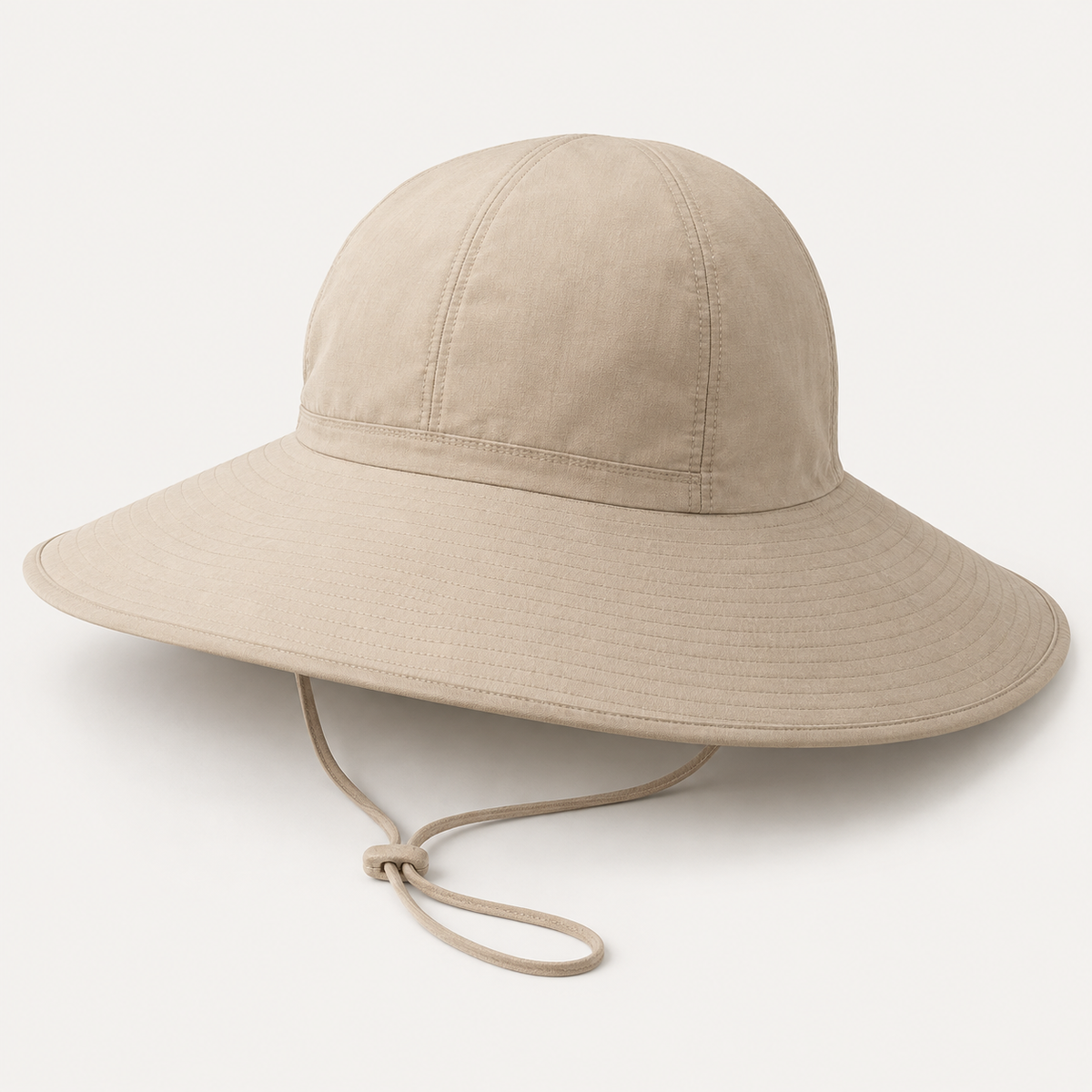 Velunorar Wide Brim Cotton Sun Hat – Adjustable Casual Hat for Spring & Summer