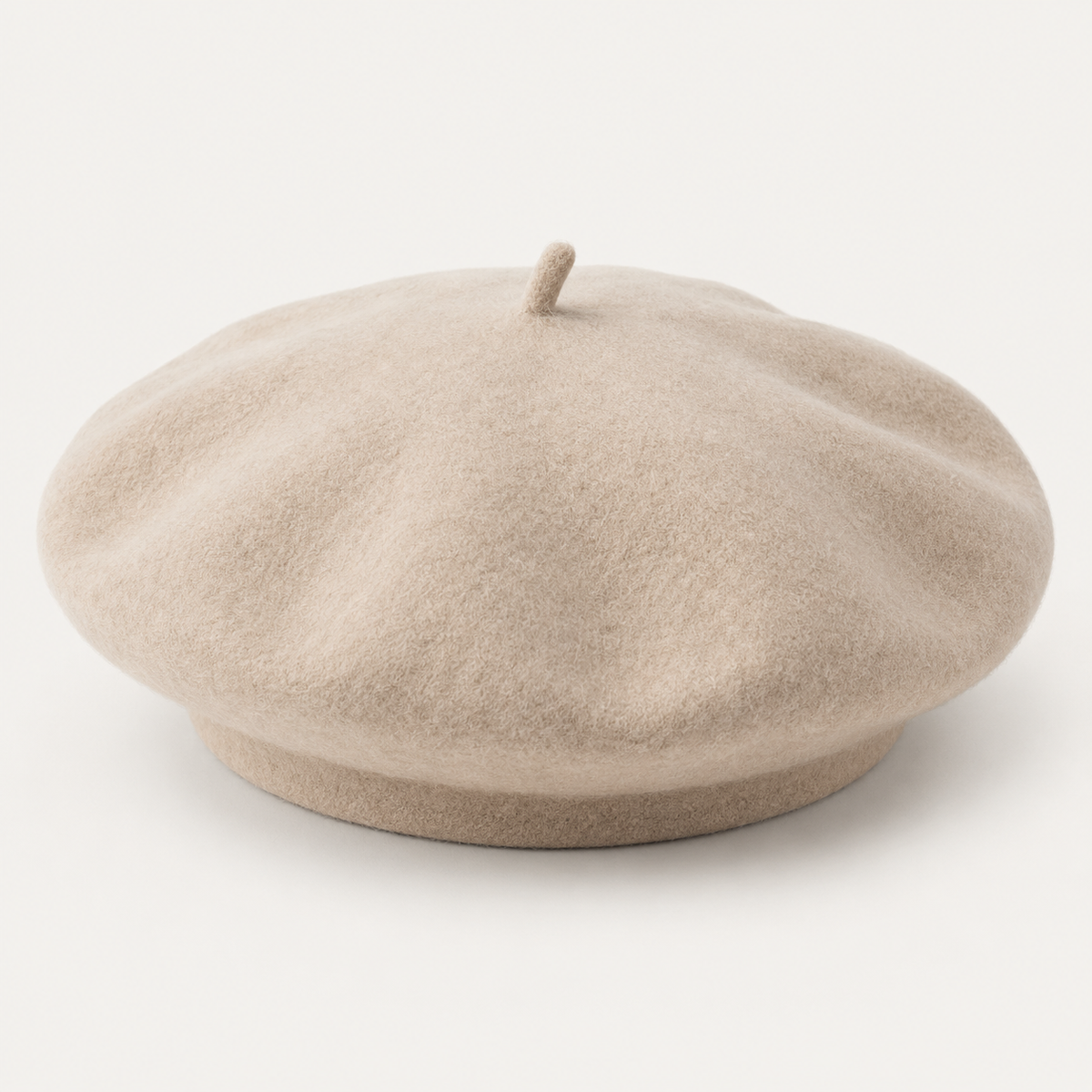 Velunorar Classic Wool Beret – Soft Textured Hat for Fall & Transitional Seasons