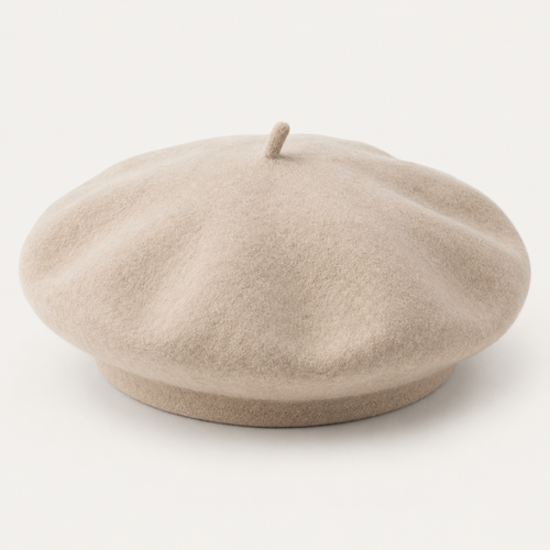 Velunorar Classic Wool Beret – Soft Textured Hat for Fall & Transitional Seasons
