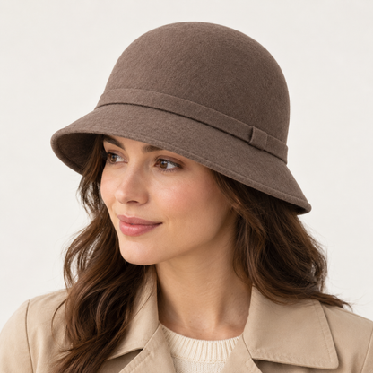 Velunorar Classic Cloche Hat – Textured Casual Hat for Fall & Transitional Seasons