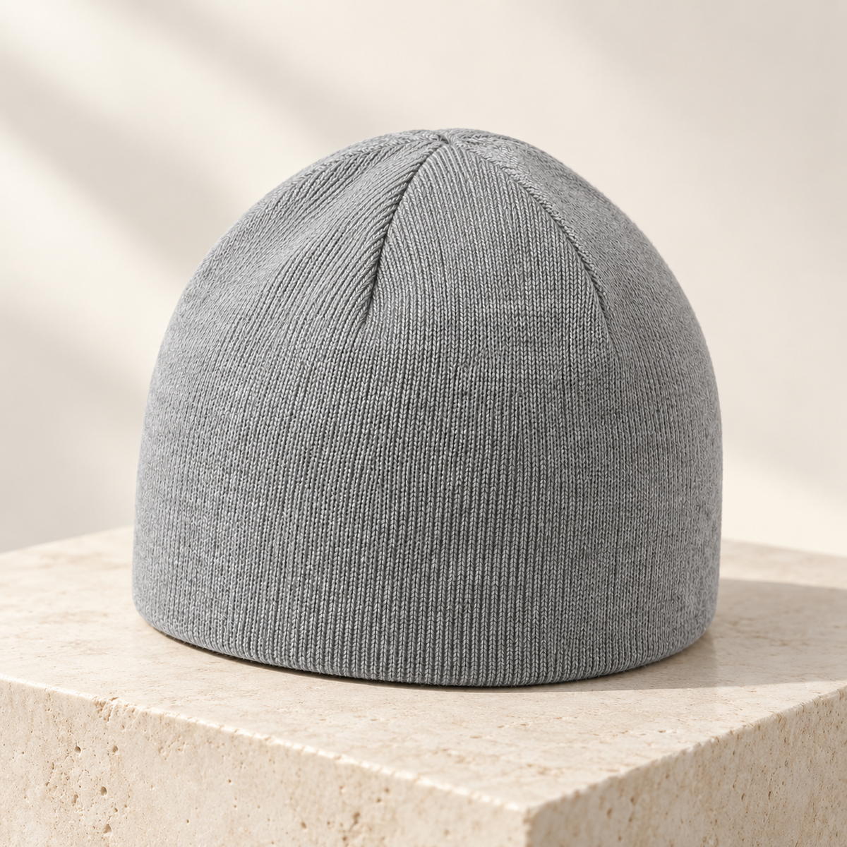 Velunorar Classic Knit Beanie – Textured Casual Hat for Fall & Transitional Seasons