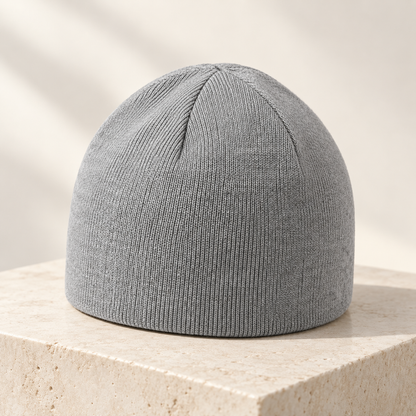 Velunorar Classic Knit Beanie – Textured Casual Hat for Fall & Transitional Seasons