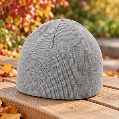 Velunorar Classic Knit Beanie – Textured Casual Hat for Fall & Transitional Seasons